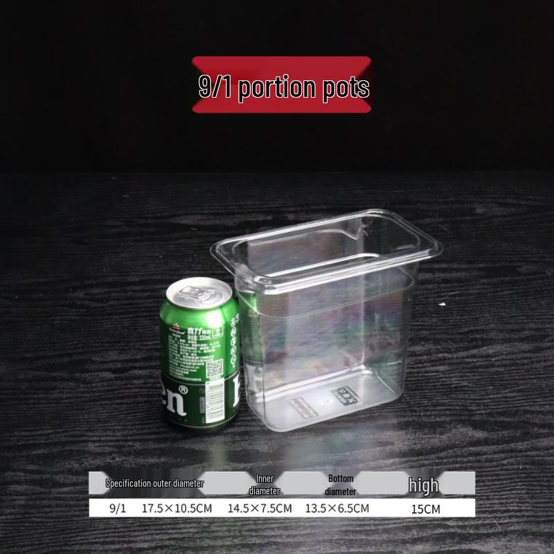 Transparent Acrylic PC Rectangular Food Pan