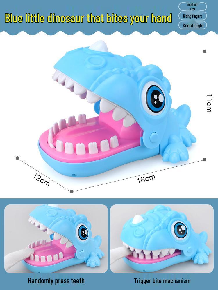 Dinosaurier Krokodil Handbeißspielzeug: Großes lustiges Streichspiel für Kinder