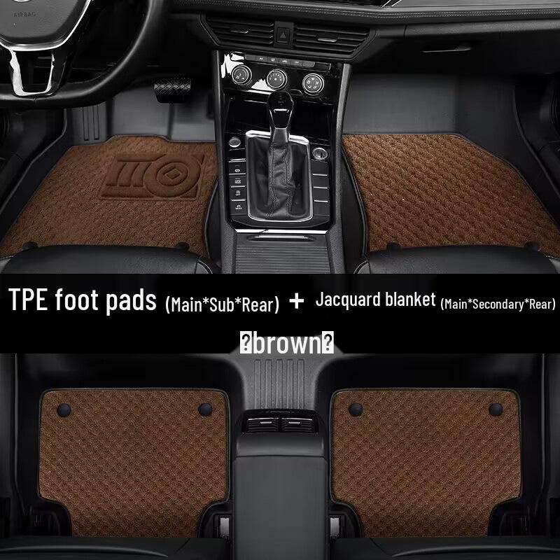 Yu Xiang V7 TPE Διπλής Στρώσης Πατάκια Αυτοκινήτου - Πλήρης Κάλυψη, Αδιάβροχα, Ανθεκτικά στη Φθορά.