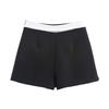 Araltay New Arrival Fashion Style Women's Clothing Fashion All-Match Minimalist Contrast Color Waist Double Breasted Culottes 1165223