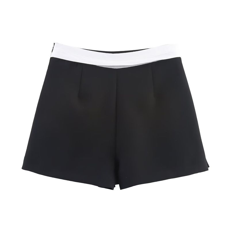 Araltay New Arrival Fashion Style Women's Clothing Fashion All-Match Minimalist Contrast Color Waist Double Breasted Culottes 1165223