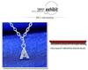 Collana con Ciondolo Alfabeto Argentato Stile Coreano - Catena Clavicola Moda Donna