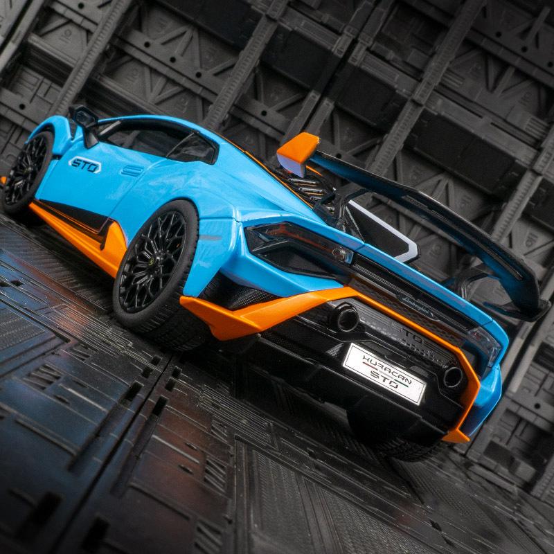 1:18 Huracan Sto Supercar Alloy Car Model Sound And Light Toy Collectibles Birthday Gift