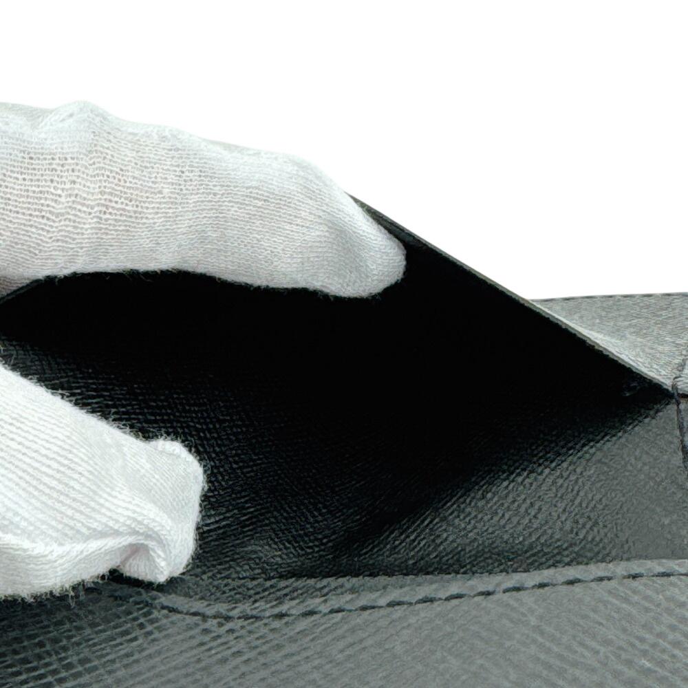 LOUIS VUITTON M30922 Taiga leather Anne Vert Cult De Visit Card Case black leather Used