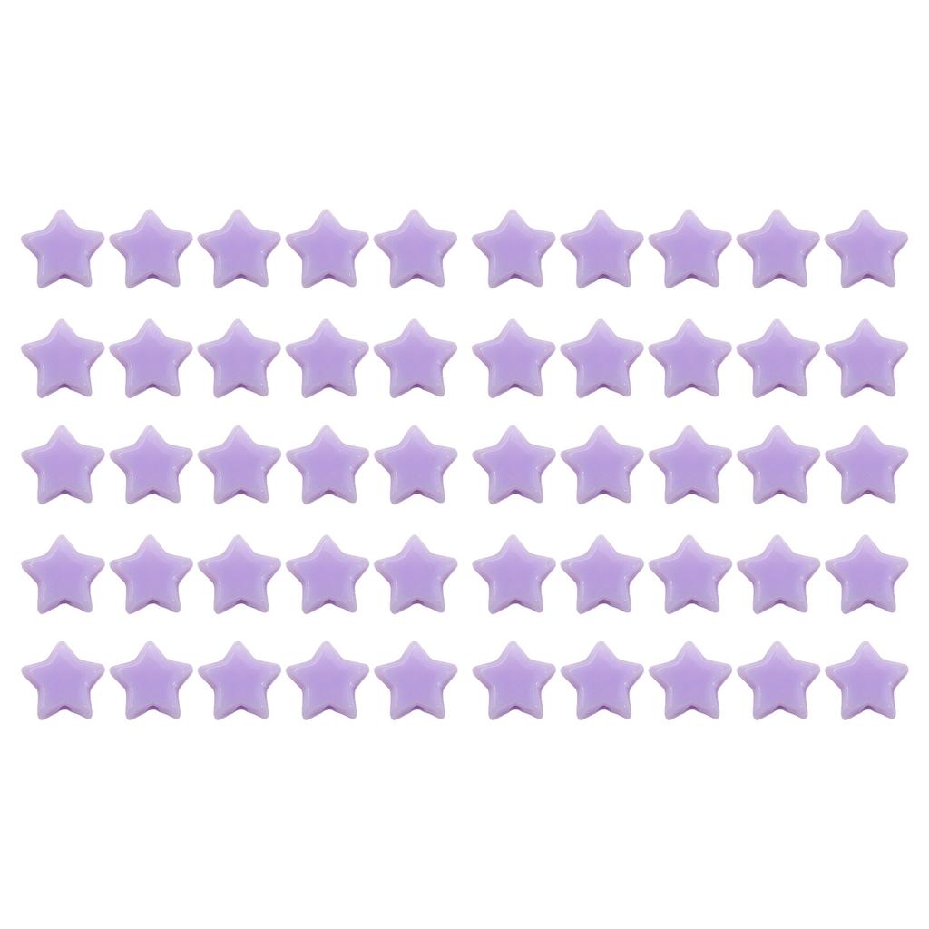 50PCS Star Beads Cute Acrylic Star Loose Beads for DIY Craft Jewelry Making Bracelet Necklace