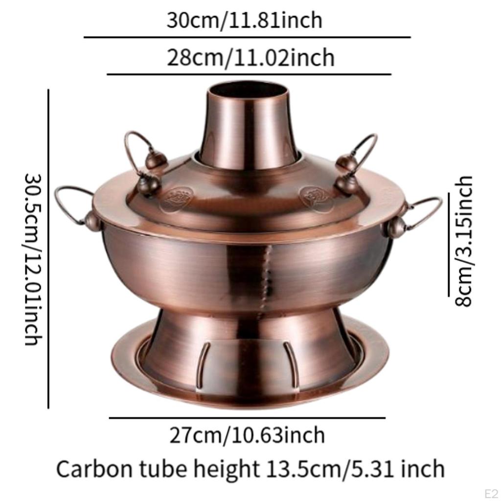 Copper Pot China Chafing Dish Kitchen Accessories Handmade Chinese Traditional Shabu