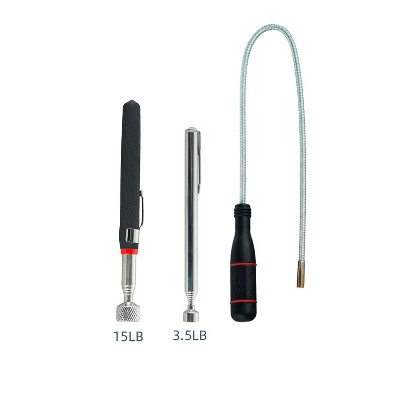Flexible Magnetic Pickup Tool Extendable Magnetic Handheld Stick with Non-Slip Handle Retrieval Tools for Pick-up Screws Nuts
