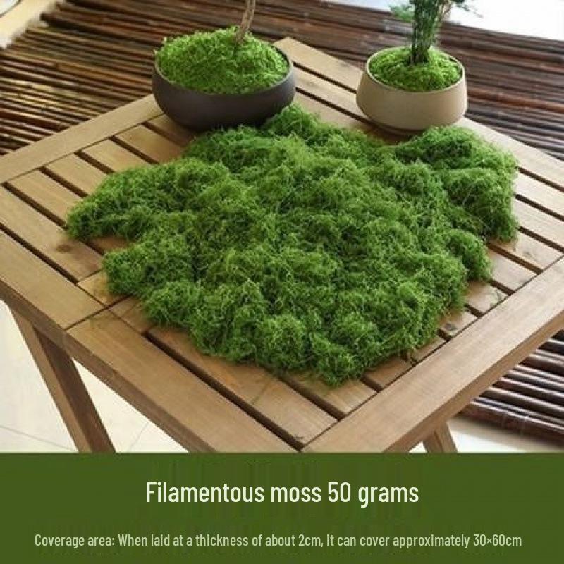 Woolen Landscape Wall with Simulated Moss and Rockery Stones for Gardens and Tanks