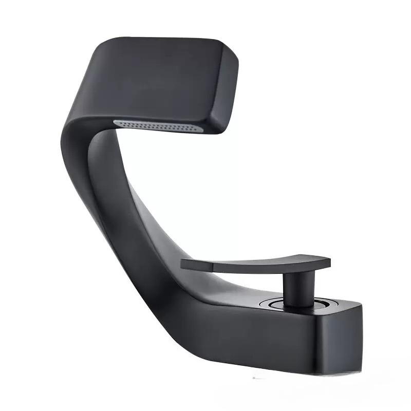 All-copper faucet washbasin, cold and hot water faucet, creative waterfall washbasin faucet