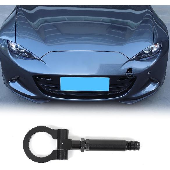CHEAYAR Track Racing Style Car Front Bumper Tow Hook Compatible with Mazda MX-5 Miata 2016-2024 2025, Car Refitted Front Rear Bumper Trailer Ring Eye