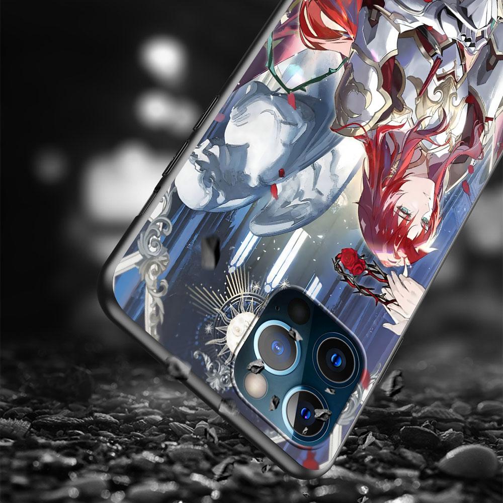 Etui Argenti Honkai Star Rail na Apple iPhone 11 14 13 Mini 15 Plus X XS 12 Pro Max XR Silikonowe Czarne Miękkie Pokrowiec na Telefon