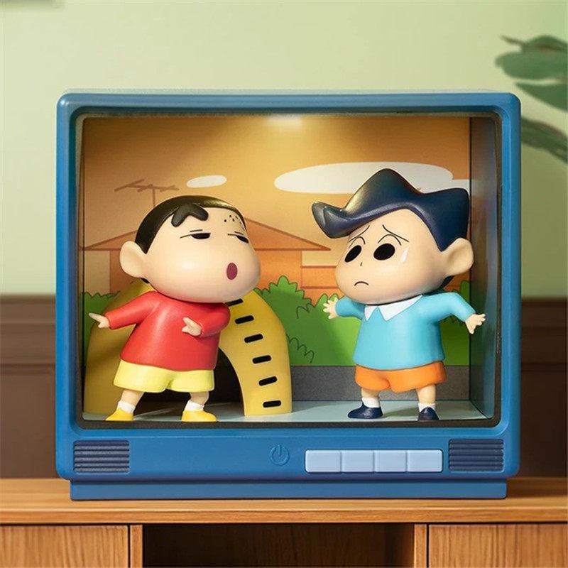 Genuine 52toys Crayon Shin-Chan Retro Tv Series Blind Box Trendy Figure Decoration Model Toy Cute Birthday Gifts