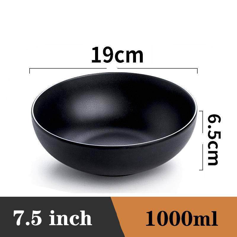 Fruit Salad Fast Food Tableware Japanese Style Plastics Noodles Bowl Household Ramen Bowl Soup Bowl