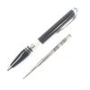Excellent MONTBLANC Ballpoint Pen Starwalker New Blue Dome Black Silver Used