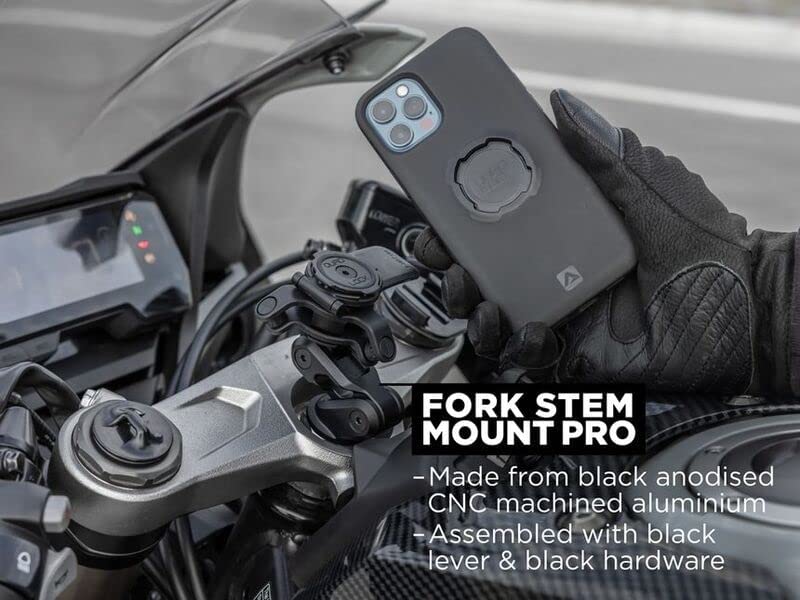 Quadlock Fork Stem Mount PRO for Motorcycles Black QLM-FSM-PRO