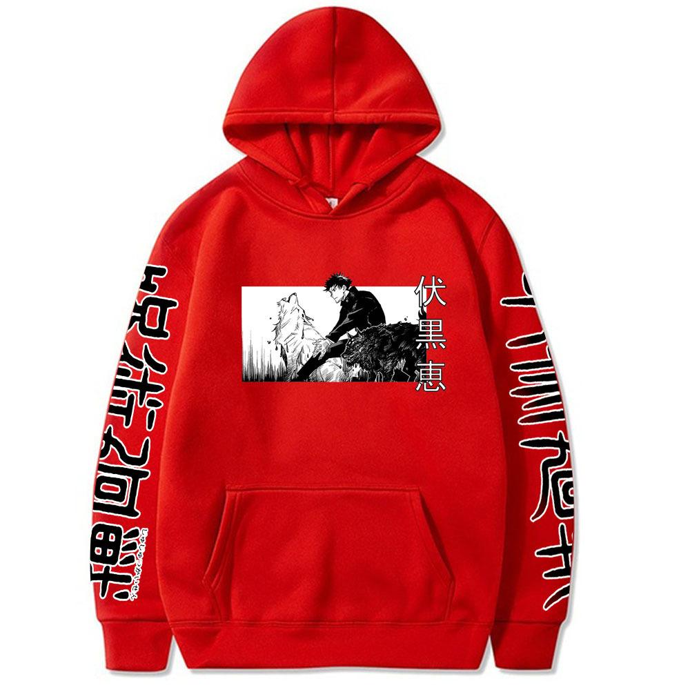 Megumi Fushiguro Jujutsu Kaisen Men's Hoodie Vintage Unisex Pullover Men Vintage Graphic Hoody Tops Oversize Clothing