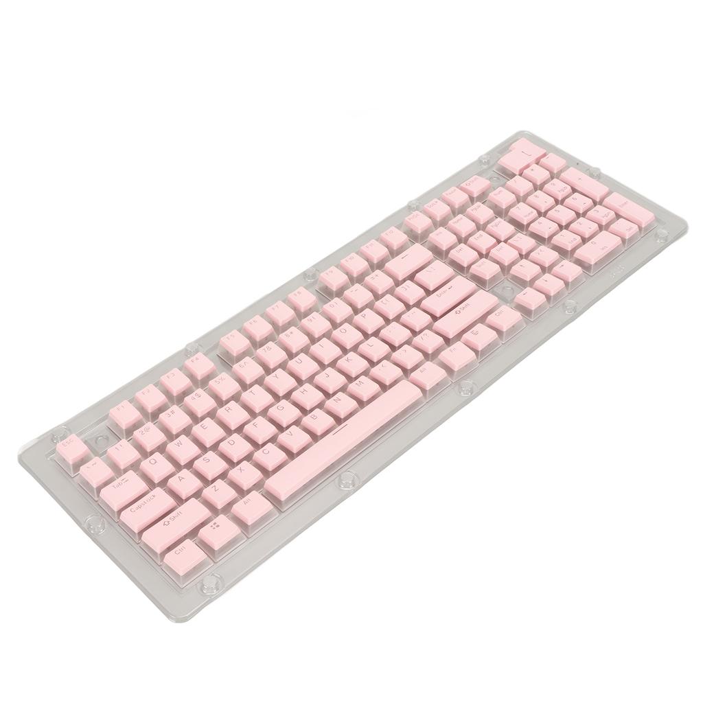 Keyboard Keycaps 130 Keys ABS Two Color Injection Molding OEM Height Ergonomic DIY Mechanical Keyboard Keycap Pink