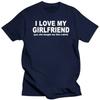 Printed New Fashion I LOVE MY GIRLFRIEND FUNNY PRINTED MENS BOYFRIEND Gift T Shirt Tshirts Cotton Short Sleeve T-shirts