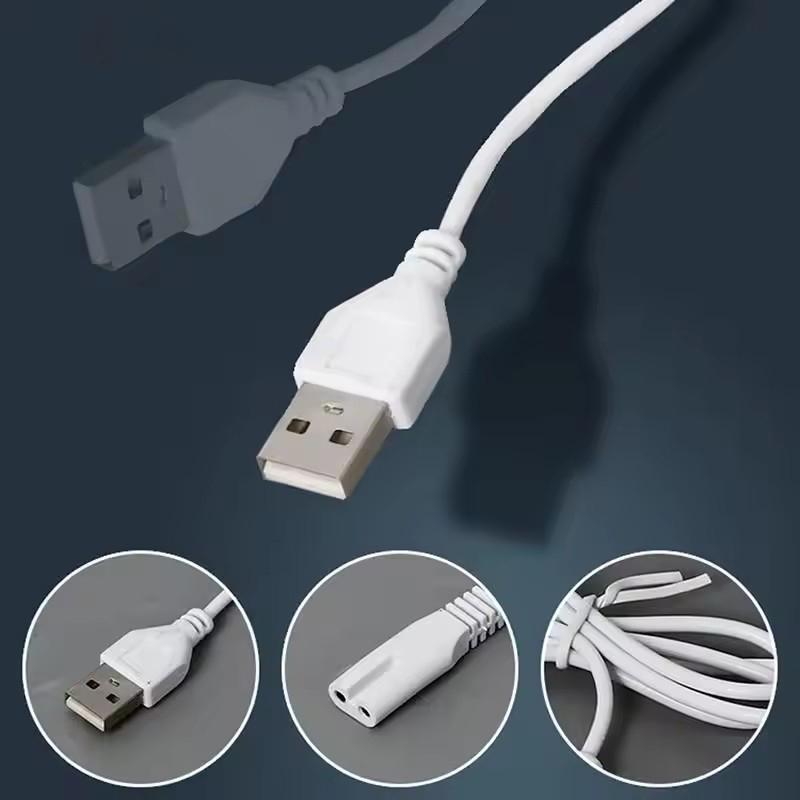 0.8/1M Usb Cable Charging Line Copper Hole Suit 5V Flashlight Shaver Hair Clipper Wire Single Hole 1.5 1.8 2.3