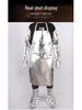 Aluminum Foil Heat-Resistant Protective Gear: Fireproof Apron, Leg Guards, Gloves, and Sleeves for High-Temperature Aluminum and Steel Work.