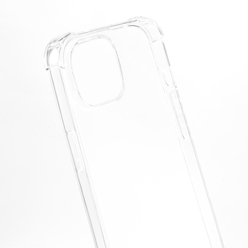 Anti-drop Cover for iPhone 15,Four Corner Shockproof Clear TPU Phone Back Case with Lanyard
