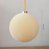 Large Irregular Flocked Christmas Ball Ornament for Indoor and Outdoor Decoration