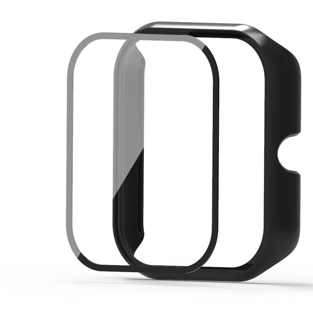 2in1 PC Vollschutzhülle für Haylou RS4 Glas Displayschutz Abdeckung für Haylou RS4 Plus Hartschalen Bumper Rahmenhülle + Folie