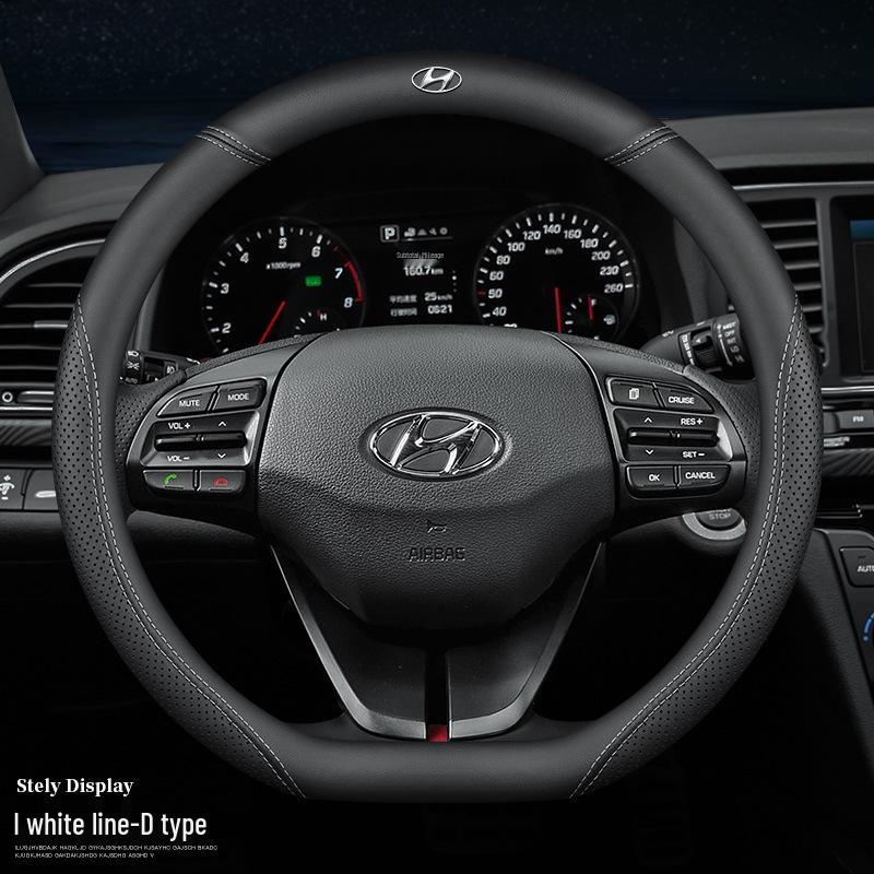 

Ультратонкий чехол на руль из натуральной кожи для Tucson, Sonata, Santa Fe и других 38cm