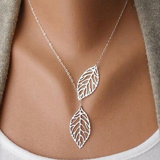 Ketting Prachtig Slijtvast Dames Meerlaags Blad Hart Hanger Ketting voor Feest