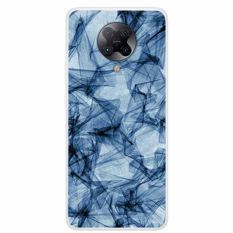 For Poco F2 Pro Case 6.67'' Clear Marble Soft TPU PocoF2 Pro F 2 F2Pro Phone Cover For Xiaomi Poco F2 Pro Shells Cartoon Fundas