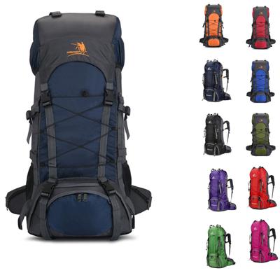 Mochilas Esportivas ao Ar Livre para Homens Impermeável 60L Mochila de Viagem Leve com Capa de Chuva Mochila de Escalada Caminhada Camping
