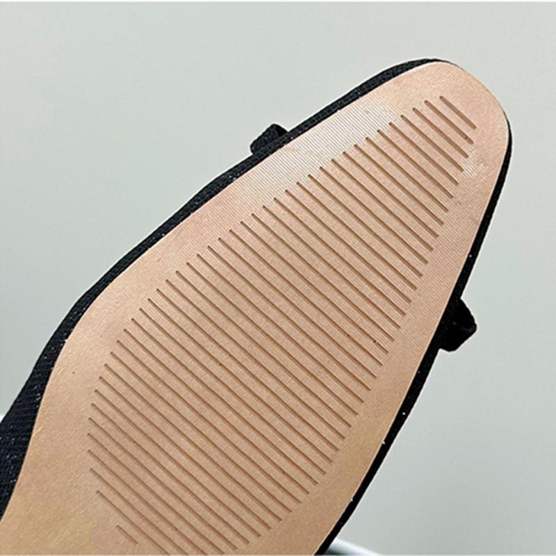 Fashion Comfortable Breathable Women's Loafers Elegant Pointed Toe Butterfly Knot Design Flats Autumn Low-heeled Casual Mary Jane Shoes