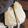 Canvas Bag Women's Niche Design One-shoulder Bucket Korean Style Ins Multi-function Backpack