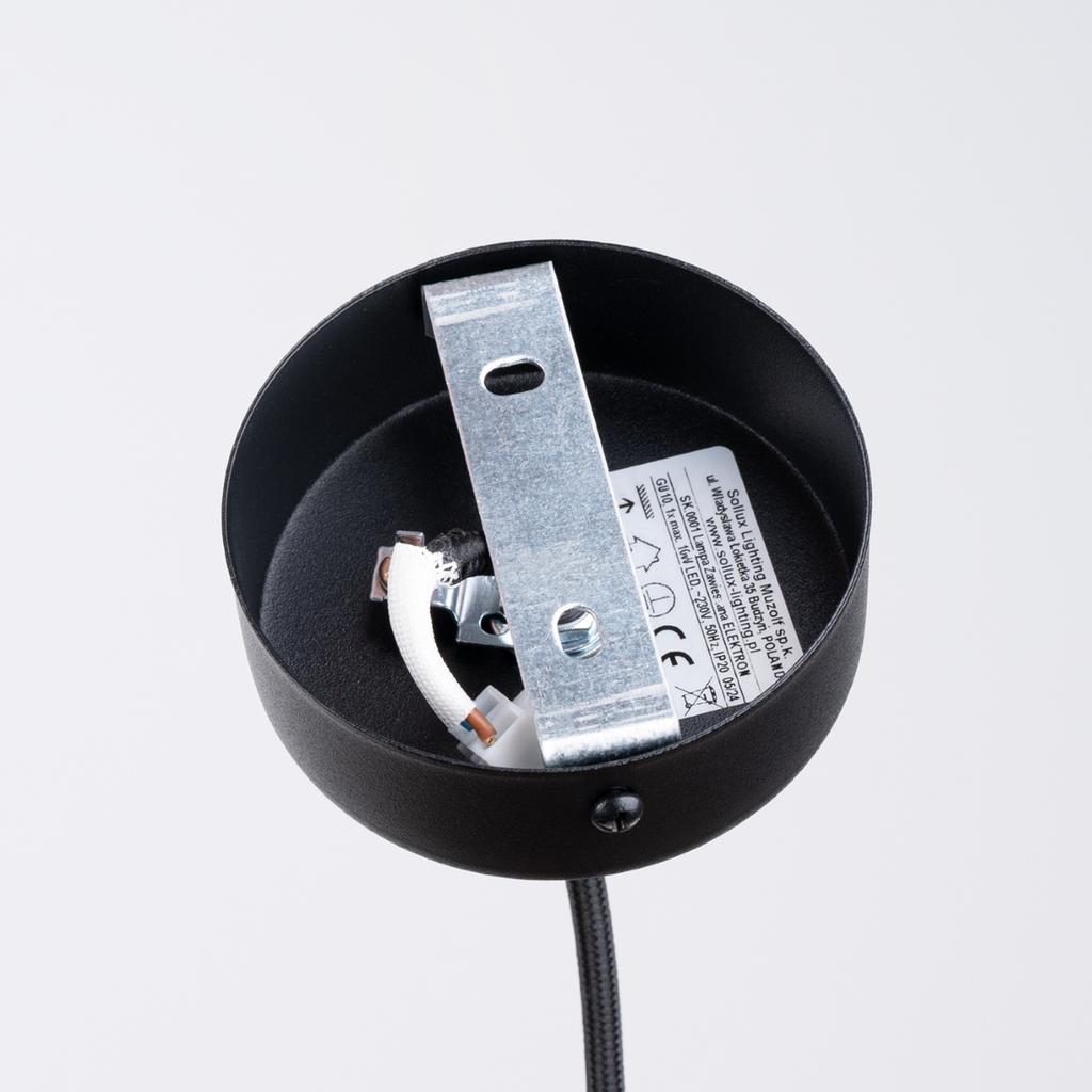 Electra black concrete pendant lamp
