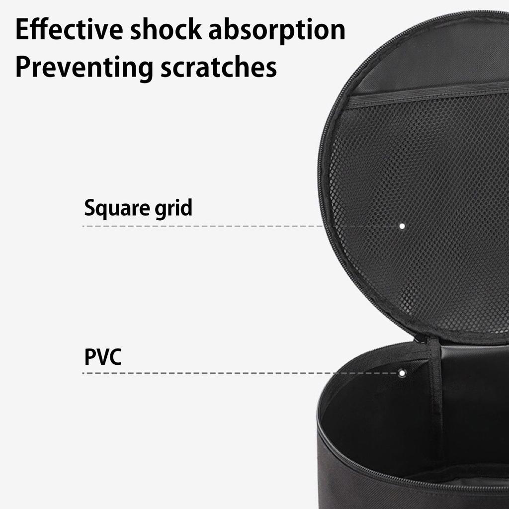 Telescopic Fan Storage Bag Large Capacity Waterproof Fan Hand Bag with Double Zipper and Mesh Pocket Folding Fan Storage Case