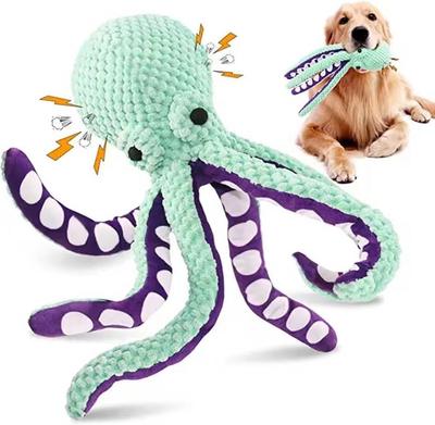 Plush Octopus with Squeaker for Your Dog
