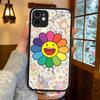 T-Takashi Blume M-Murakami Handyhülle Für IPhone 16 15 14 13 12 11 Pro Max XS Max X Plus Matt Stoßfeste Hülle