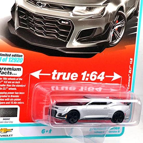 Auto World Scale Premium 2021 Release 2 B Chevrolet Camaro ZL1 1LE 164 "2019 (Stain Steel)"