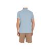 Emporio Armani Ss25 Solid Eagle Logo Short Sleeve Polo Shirt Men tops Light-Blue EM000571-AF12336-U9287