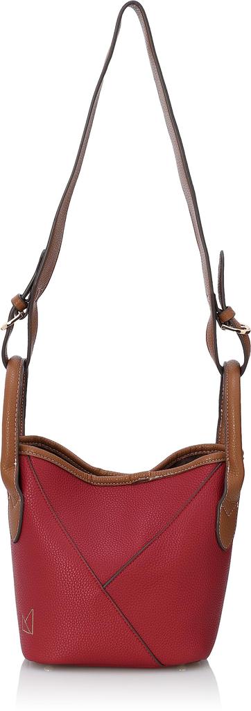 [Maison Vert] [Schrumpfendes Kunstleder, Leicht] Verwandlungsfähige 2-Wege-Mini-Tasche