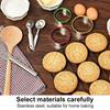 12Pcs Round Cookie Molds Set Stainless Steeel Sugar Biscuit Pastry Rings Cake Baking Moulds DIY Cookie Making Mold