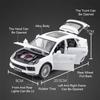 1:24 964 Cayenne S Alloy Models Cars Diecast Toy Doors Opened Vehicles Models Wheel Pull Back Sports Car Kids Festival Present