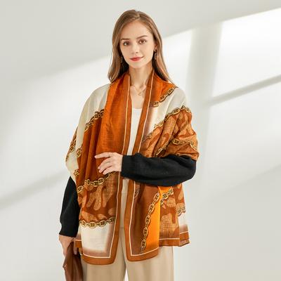 2024 Four Seasons Universal Thin Cotton And Hemp Sunscreen Silk Scarf Shawl Dual Purpose External Air Conditioning Room Neck Protection