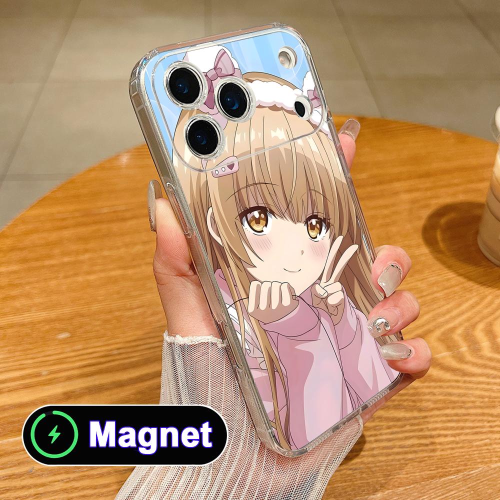 Angel Mahiru Shina Phone Case for iPhone 17 16 15 14 13 12 11 Air Pro Max Plus Mini Soft TPU Clear Magsafe Cover