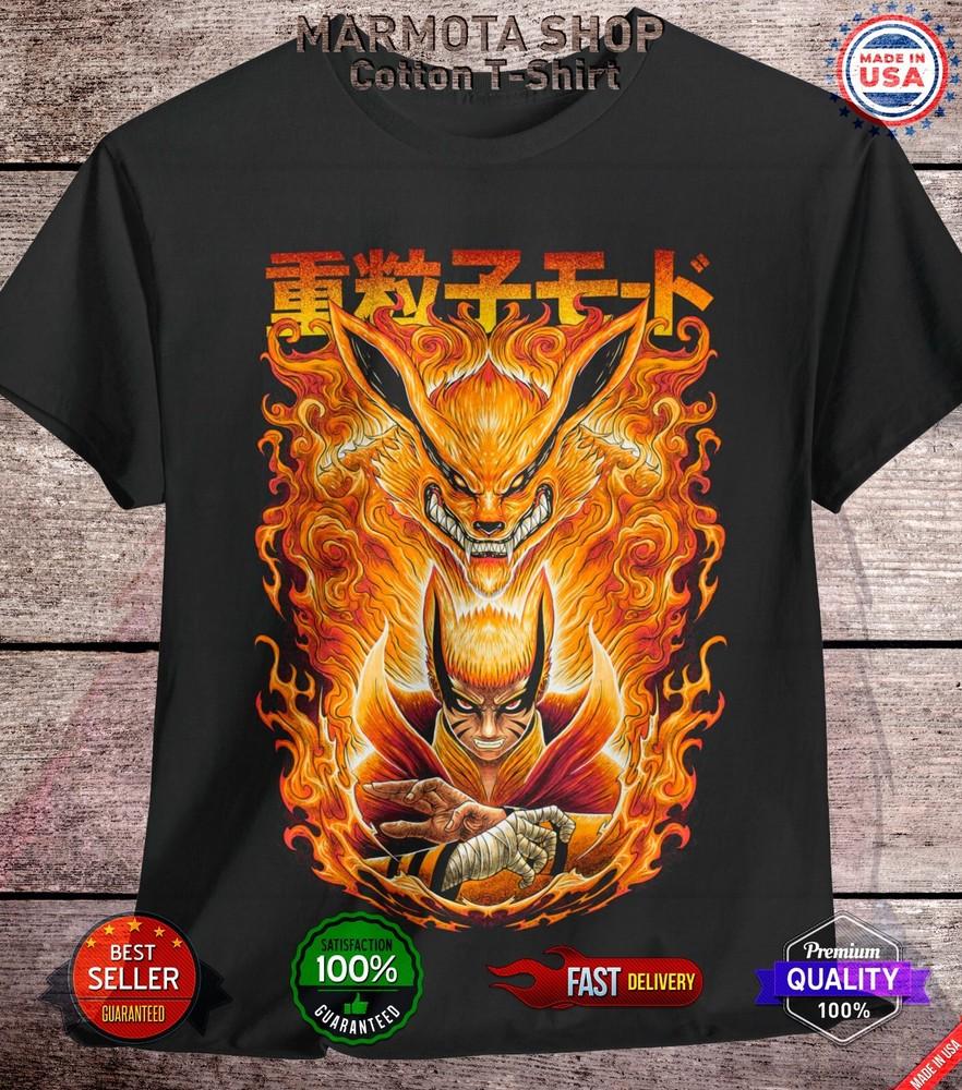 

Naruto Shirt Shippuden Baryon Kyubi Kurama Anime Unisex Tee T-Shirt All Size M