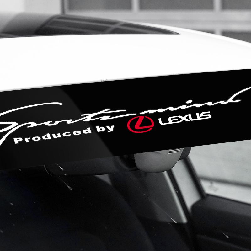 Car Front Windshield Stickers Front and Rear Decorative Decals Sticker For Lexus RX330 IS250 ES300h UX GX470 LX570 LS430