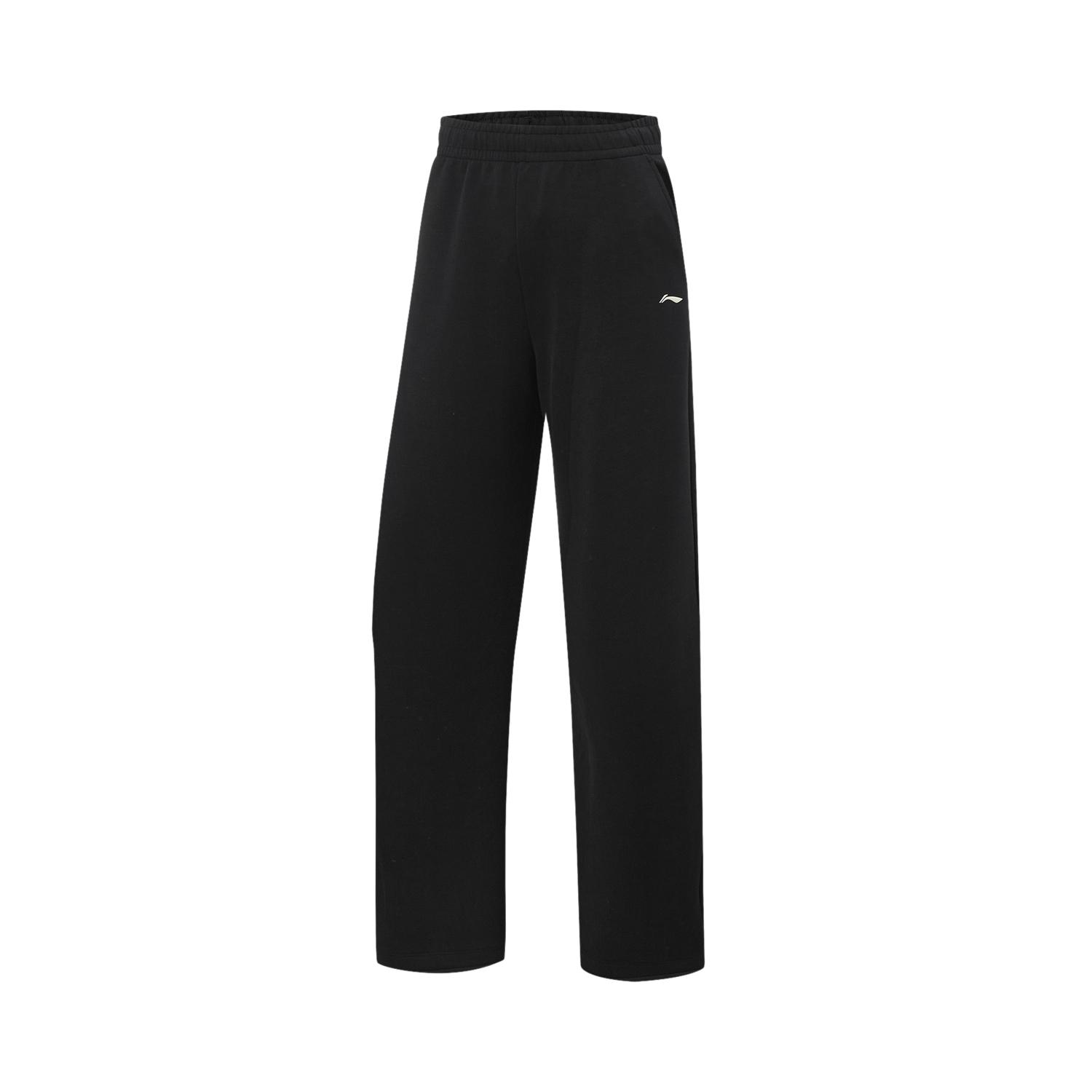 Li Ning Серия Фитнес Однотонные Мягкие Простые Универсальные Повседневные Брюки Женские низ AKLW052-1 XXL