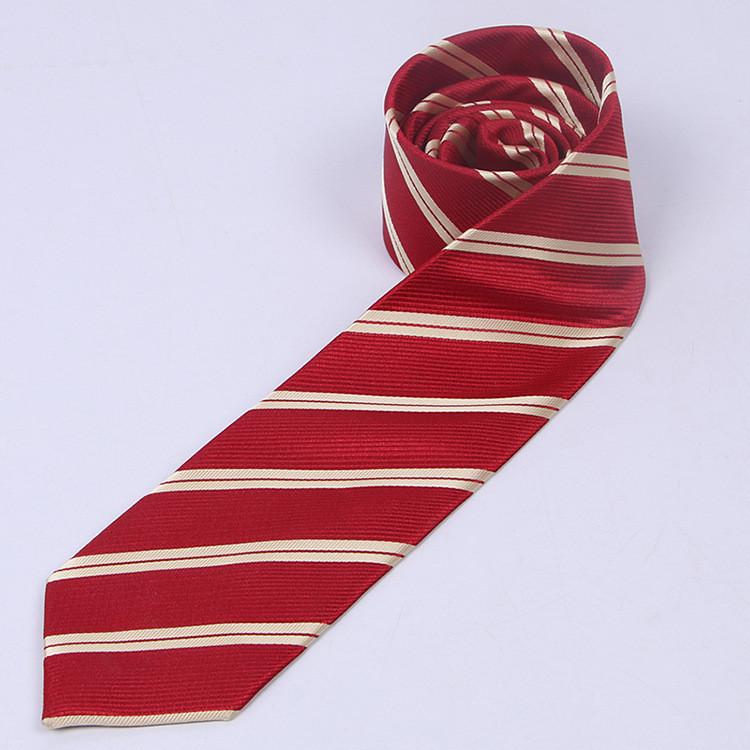 Student Jk Uniform Tie With Striped Pattern For School Wear