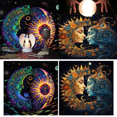 Tarot Tischdecke Tuch Tischdecke für Mystische Praxis Tarot Tuch Tischdecke Tischdecke Wahrsagungen Spezialtuch