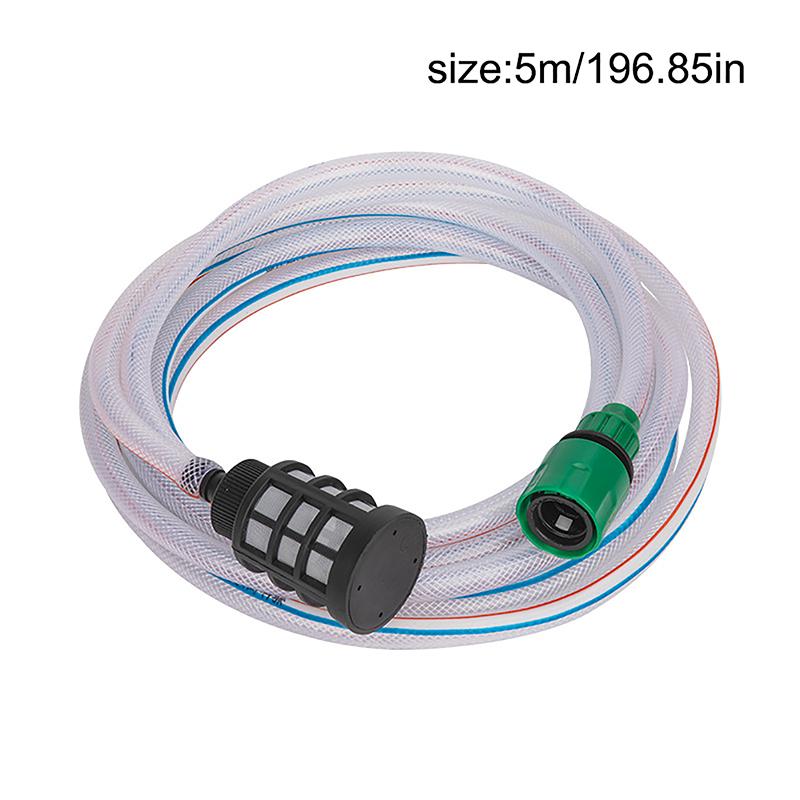 Pistola Lavatrice a Batteria Portatile Domestica da 5M Macchina per Lavaggio Auto ad Alta Pressione Tubo di Ingresso Acqua Kit Filtro Set Tubo di Aspirazione